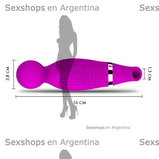 Vibrador y succionador con carga USB y 24 funciones